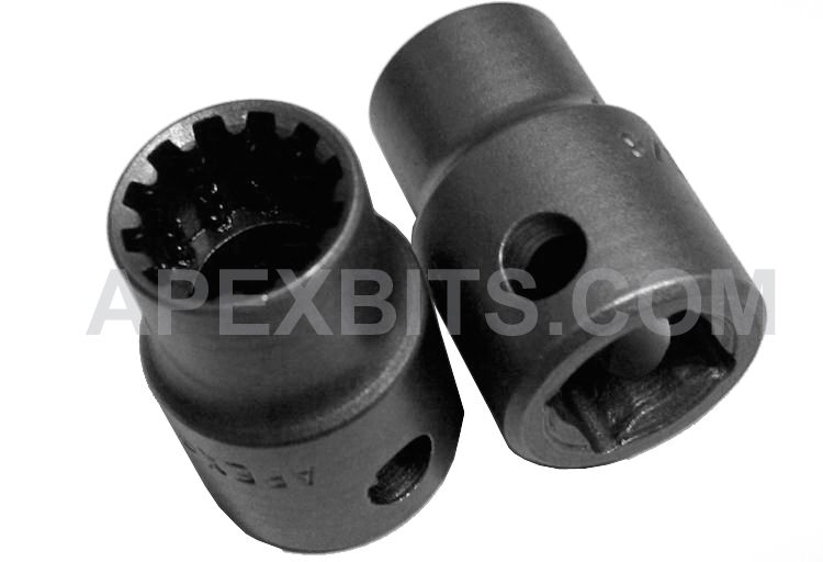 CMS3412 Apex 3/8'' Square Drive Spline Socket, Standard Length